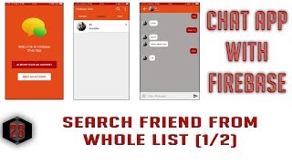 Search Friends From whole List Part (1/2) 28 Android Firebase Chat App in Hindi/Urdu