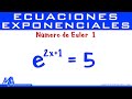 Ecuaciones exponenciales con número de Euler | Ejemplo 1