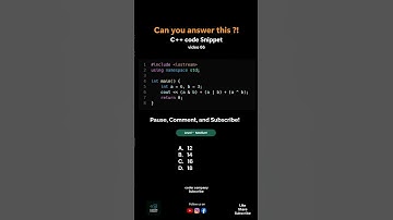 🔥 C++ QUIZ CHALLENGE | Answer in Comments! 💬 | Ep66 | Check Description for Solution🚀#shorts #coding