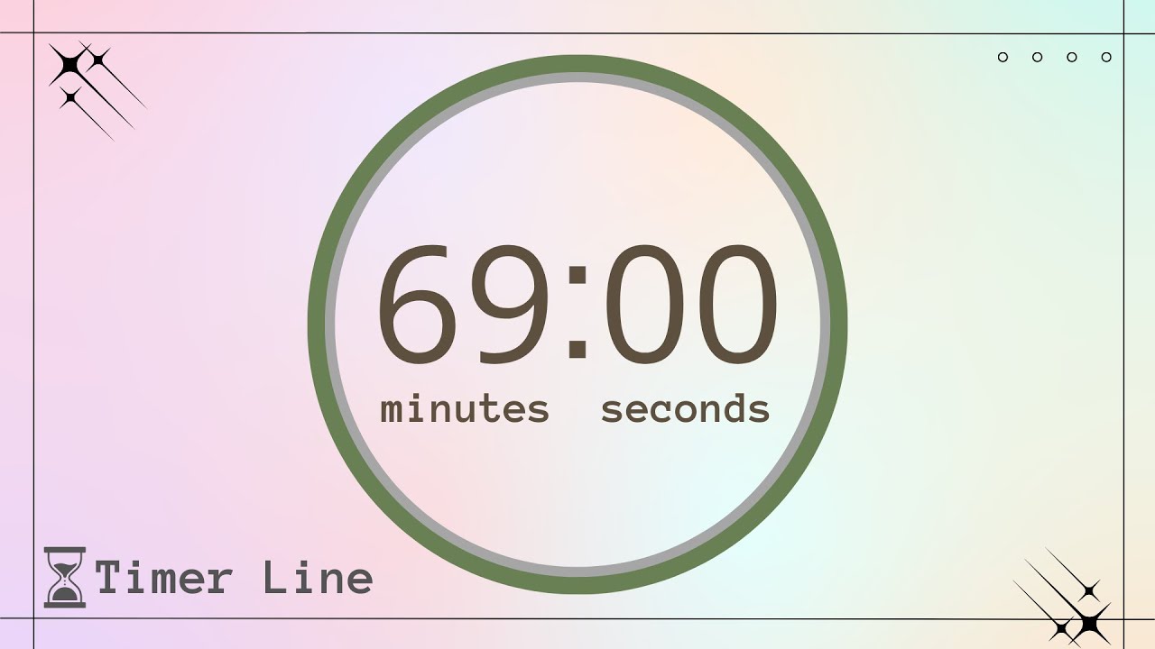 Timer for 69 minute with finishing alarm | Studying Forum - YouTube