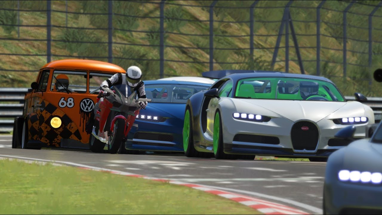 kawasaki ninja h2r vs bugatti chiron