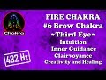 FIRE CHAKRA - 6 Brow/Ajna/Third Eye Chakra – Intuition/Inner Guidance/Clairvoyance/Creativity