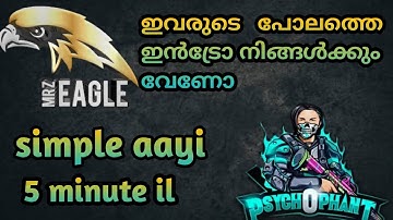 SIMPLEST WAY TO CREATE INTRO LIKE PSYCHO Blind||WizArD Gaming||