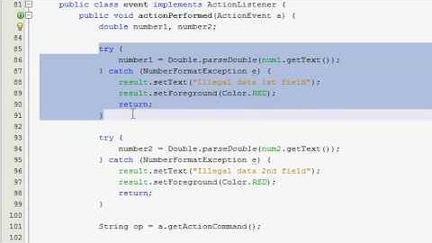 Java GUI Tutorial 16 - Simple calculator (Part 4 of 4)