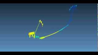 Mode Shape Of An Engine Rotor Showing Whirling