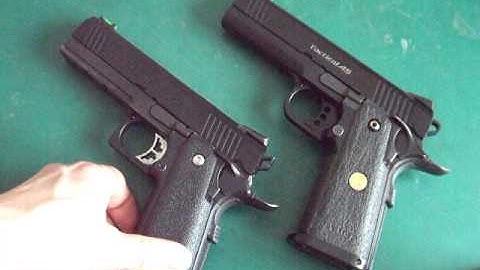 LaZouche Custom airsoft TM 4.3 Hi-capa variants.