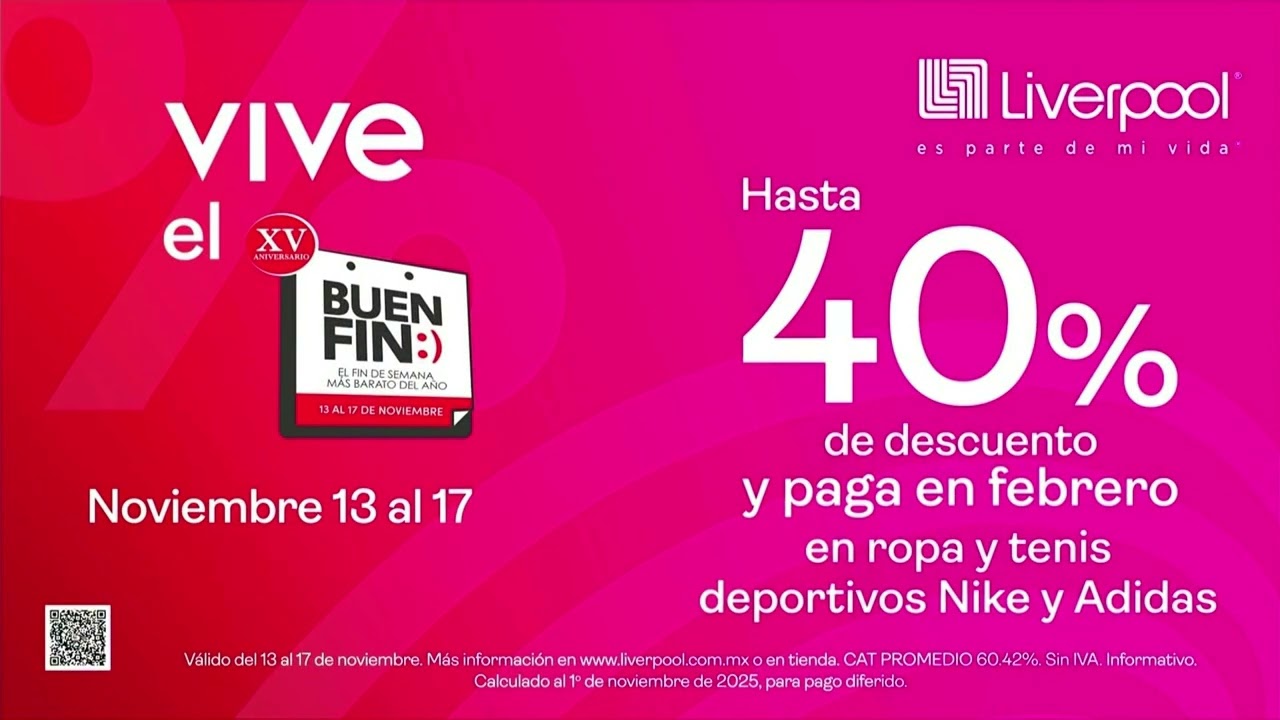 Promo 2 Liverpool Buen Fin XV Aniversario 2025