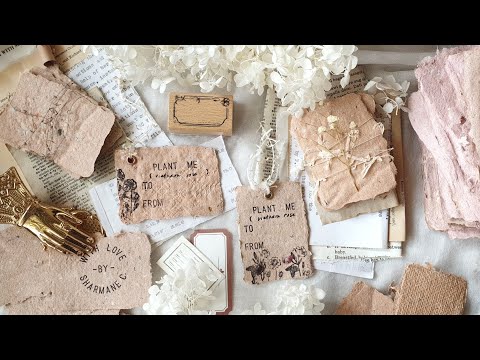 how to make paper plantable • handmade craft vlog [tutorial]