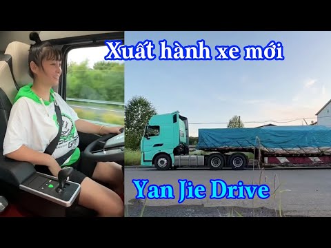 Nhận chuyến hàng đầu tiên cho xe tải mới. Nữ tài xế xe đầu kéo Yan Jie Mới Nhất