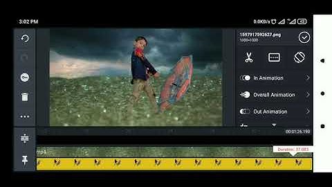 How To Make Viral Cinematic Rain Effect In Kinemaster tutorial
