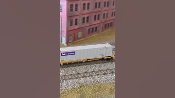 N scale BNSF Q train with the BNSF 5706 leading