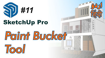 Sketchup for Beginners | Learn About Paint Bucket Tool in SketchUp Pro | Sketchup in Urdu & Hindi