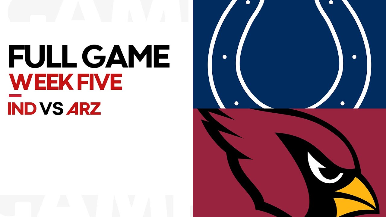 Week Five Colts vs Cardinals YouTube