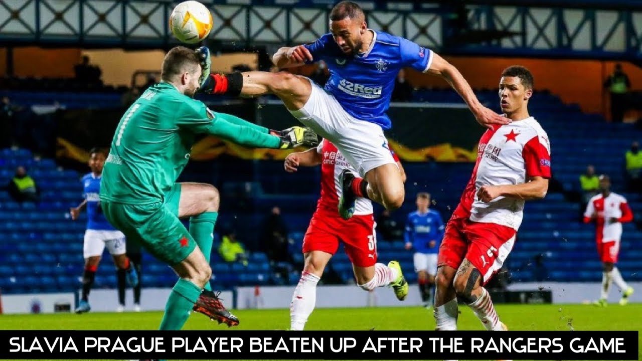 *SHOCKING NEWS* SLAVIA PRAGUE PLAYER BEATEN UP AFTER THE RANGERS MATCH