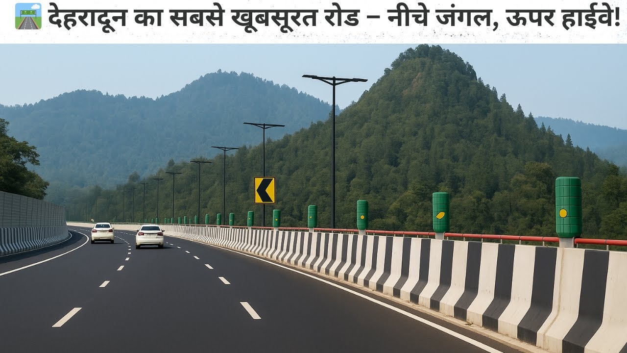 🛣️ देहरादून का सबसे खूबसूरत रोड – नीचे जंगल, ऊपर हाईवे!