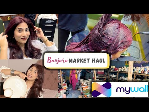 Banjara Market To Getting Hair Colour Done @mywallofficial  | Anishka Khantwaal |