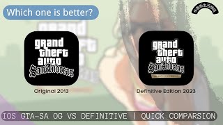 GTA San Andreas Definitive Edition 2023 (iOS/Android/Netflix) VS Original 2013  D1 Quick Comparison