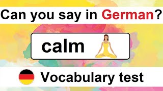 Can you guess 20/20? - German Vocabulary Test for Beginners
