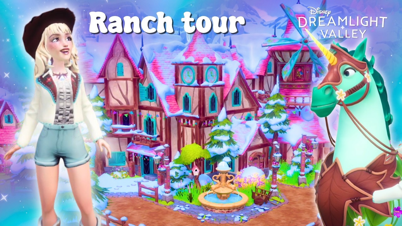 MY FIRST BUILD IN WISHBLOSSOM RANCH! 🐴 Starter Ranch Tour | Disney Dreamlight Valley