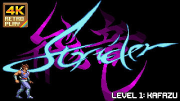 Strider 4K Gameplay (Mega Drive / Genesis) Level 1: Kafazu