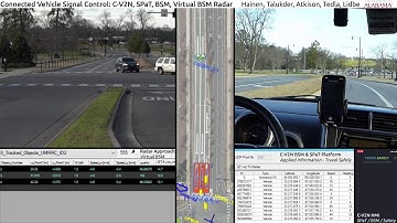 Connected Vehicle Traffic Signal BSM SPaT CV2N Applied Information Travel Safely  / Econolite Sky