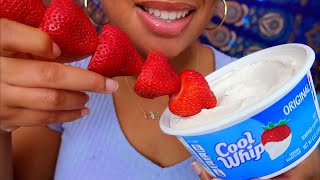 ASMR | Cool Whip & Strawberries 