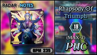 【SDVX】 Rhapsody ⚙f Triumph (MXM) PUC