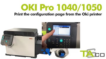 Print the configuration page from the Oki printer - Oki Pro 1040/1050