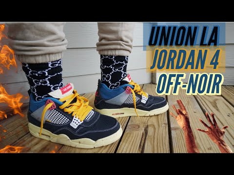 jordan 4 union on feet