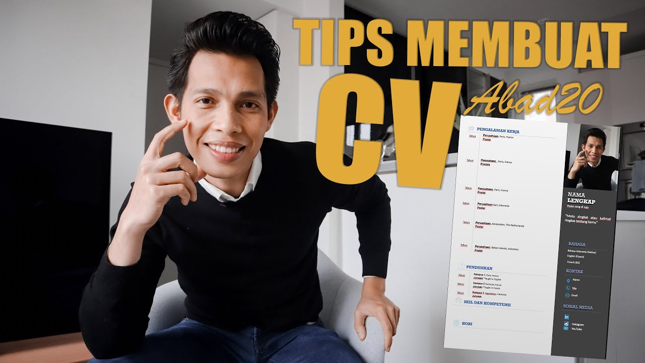 Cara Membuat CV (Curriculum Vitae) MENARIK untuk KULIAH KE LUAR NEGRI 👩