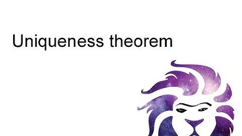 uniqueness theorem