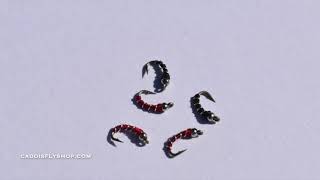 Red Zebra Midge Fly Pattern