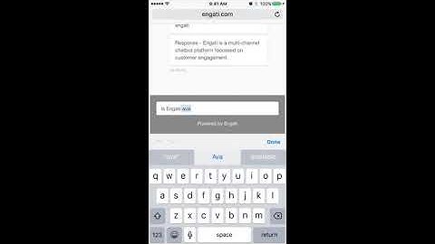 Engati Chatbot: Web Widget Preview