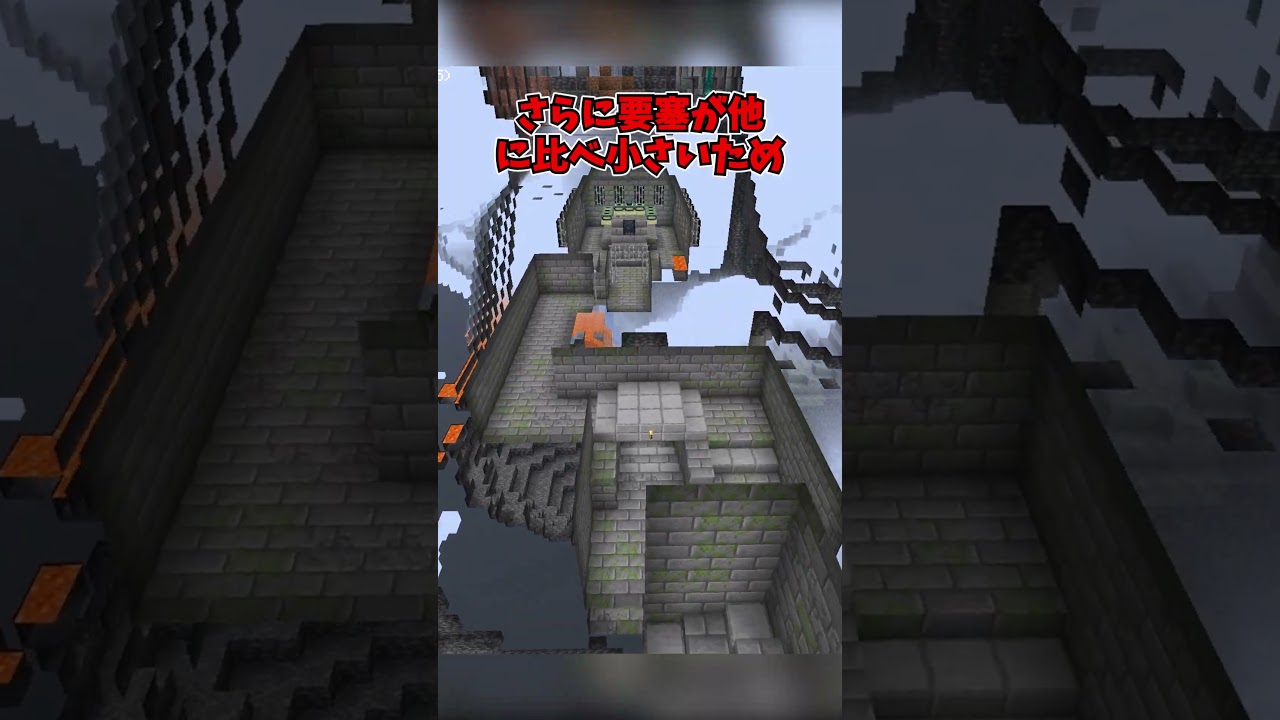【マイクラ】世界一小さいエンド要塞がやばすぎる... #shorts