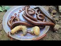 Amazing Catch Big Group Of Giant Millipede, Beetle Larvae, Insects And Small Red Millipedes
