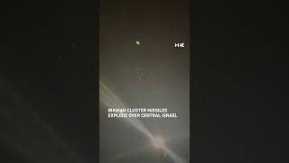 Iranian cluster missiles explode over central Israel amid exchange of fire with Iran.dooms facturdu