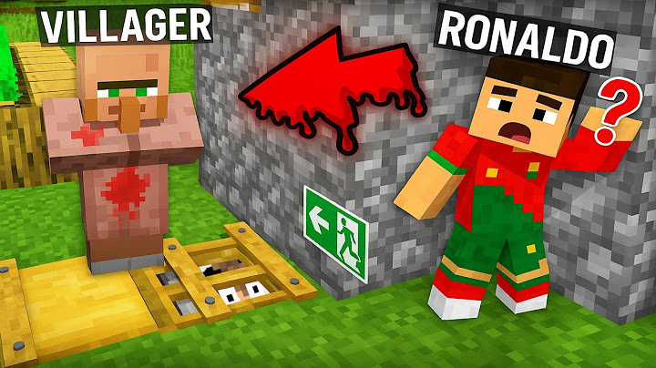 😳WHAT IS THE VILLAGER HIDING IN HIS BASEMENT IN MINECRAFT