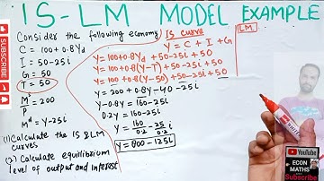 IS-LM MODEL #mathematicaleconomics #macroeconomics