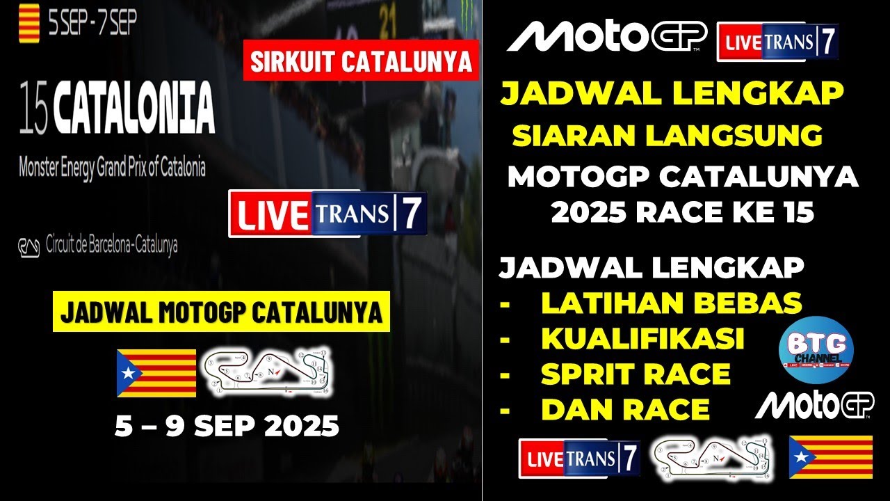 Jadwal Siaran Langsung Motogp Catalunya 2025 Hari ini: CATALAN GP 2025 ...
