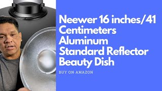 Neewer 16 inches/41 Centimeters Aluminum Standard Reflector Beauty Dish