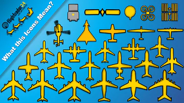 Do you know what these 28 Flightradar24 Aircraft icons Mean?