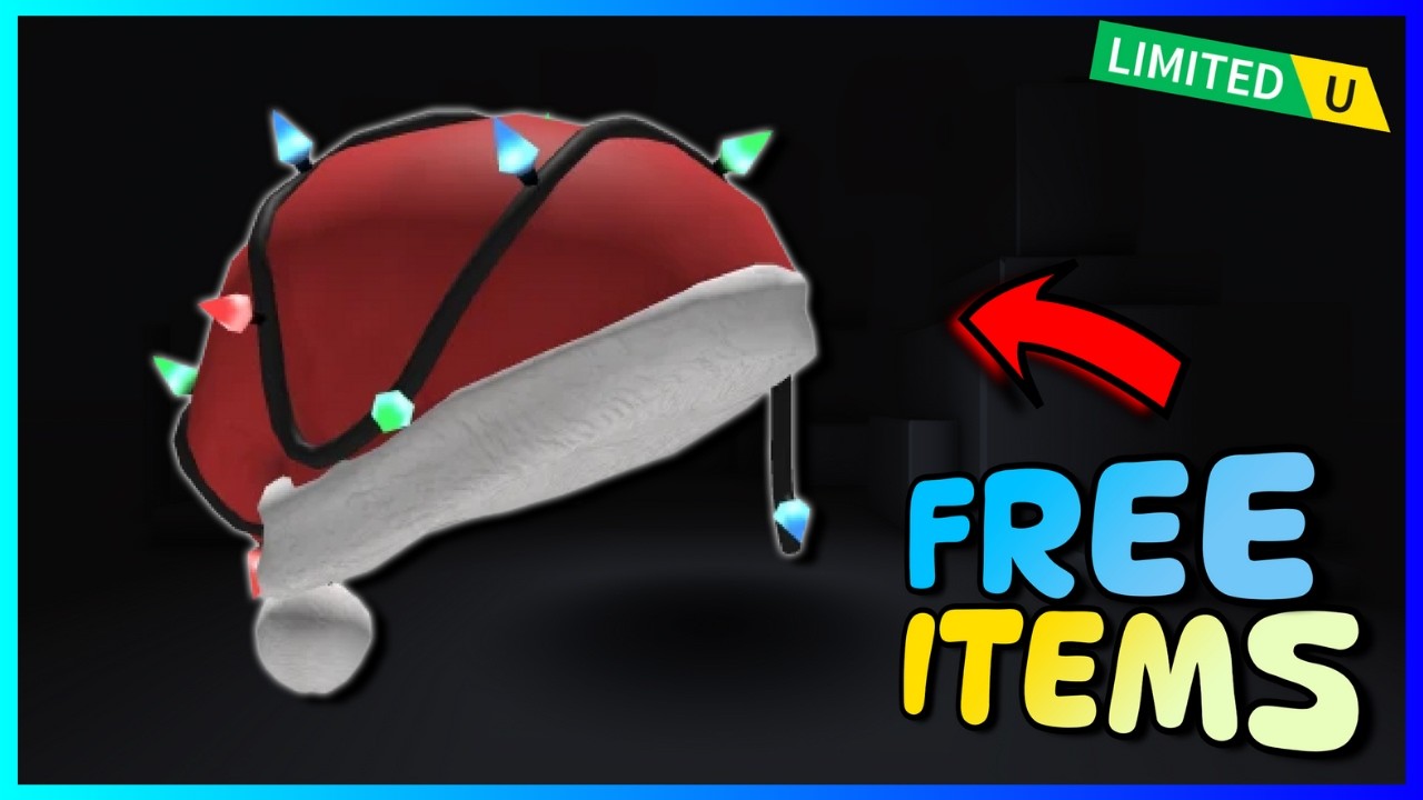 Новые БЕСПЛАТНЫЕ ОГРАНИЧЕННЫЕ UGC-предметы "Шапка Санты с праздничными огнями" 🔥🤩😍😱, Как получить...
