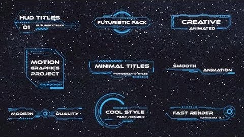 HUD Titles V2 DaVinci Resolve Templates