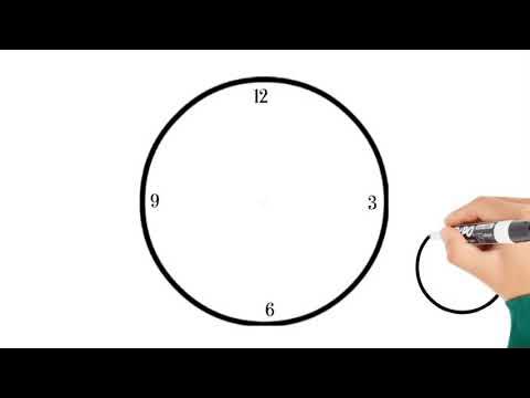 How to Draw an Analogue Clock Face - YouTube