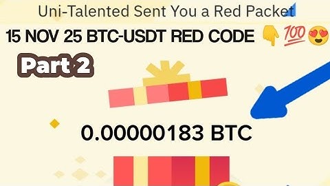 Binance Red Packet code in Binance Today Claim USDT BTC TON Red packet code 15 November 2025