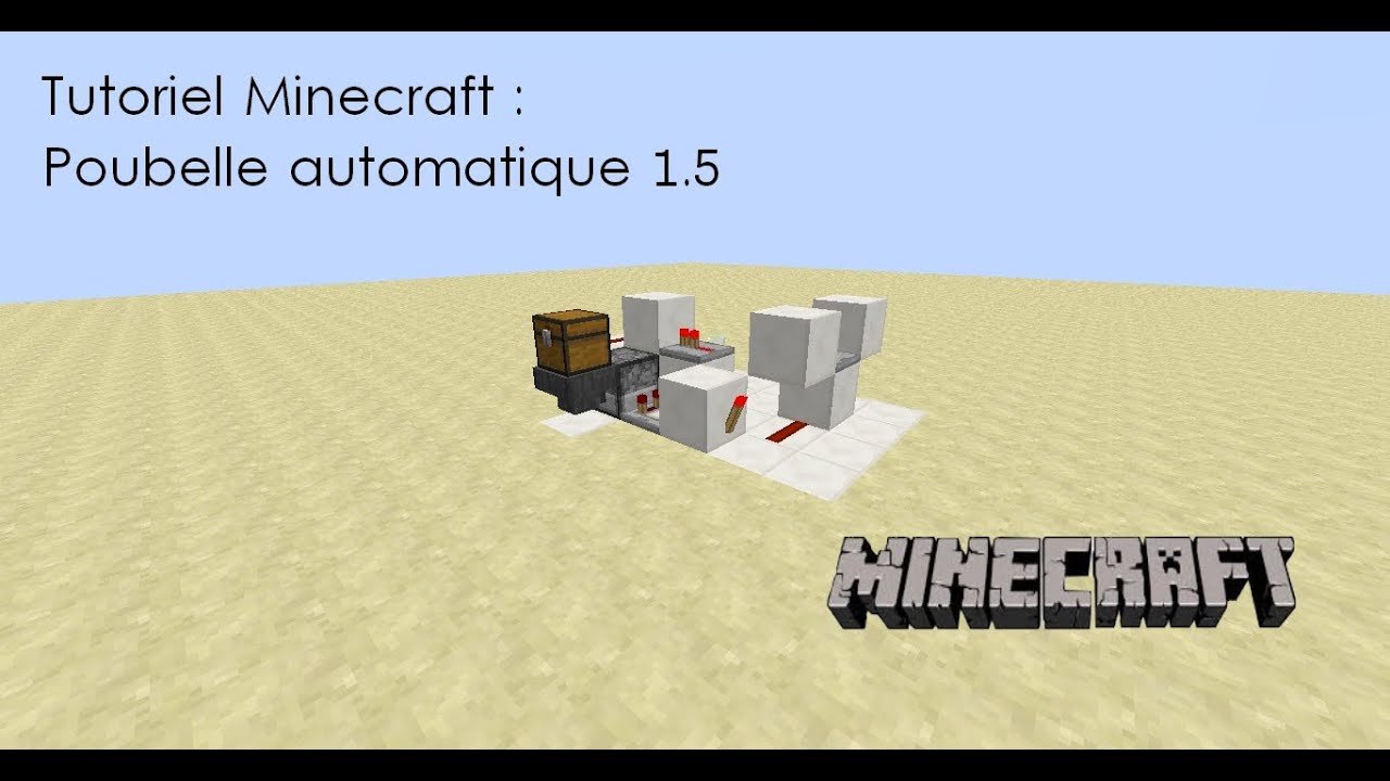 Minecraft Tutoriel - Poubelle automatisée FR [HD] - YouTube