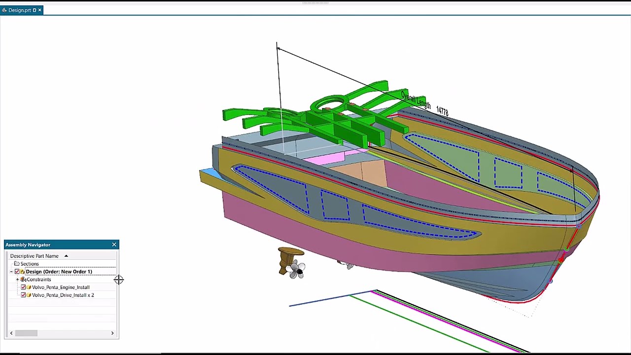 Parametric Hull Design in NX