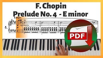 Chopin - Prelude in E Minor Op. 28 No. 4 | Piano Tutorial