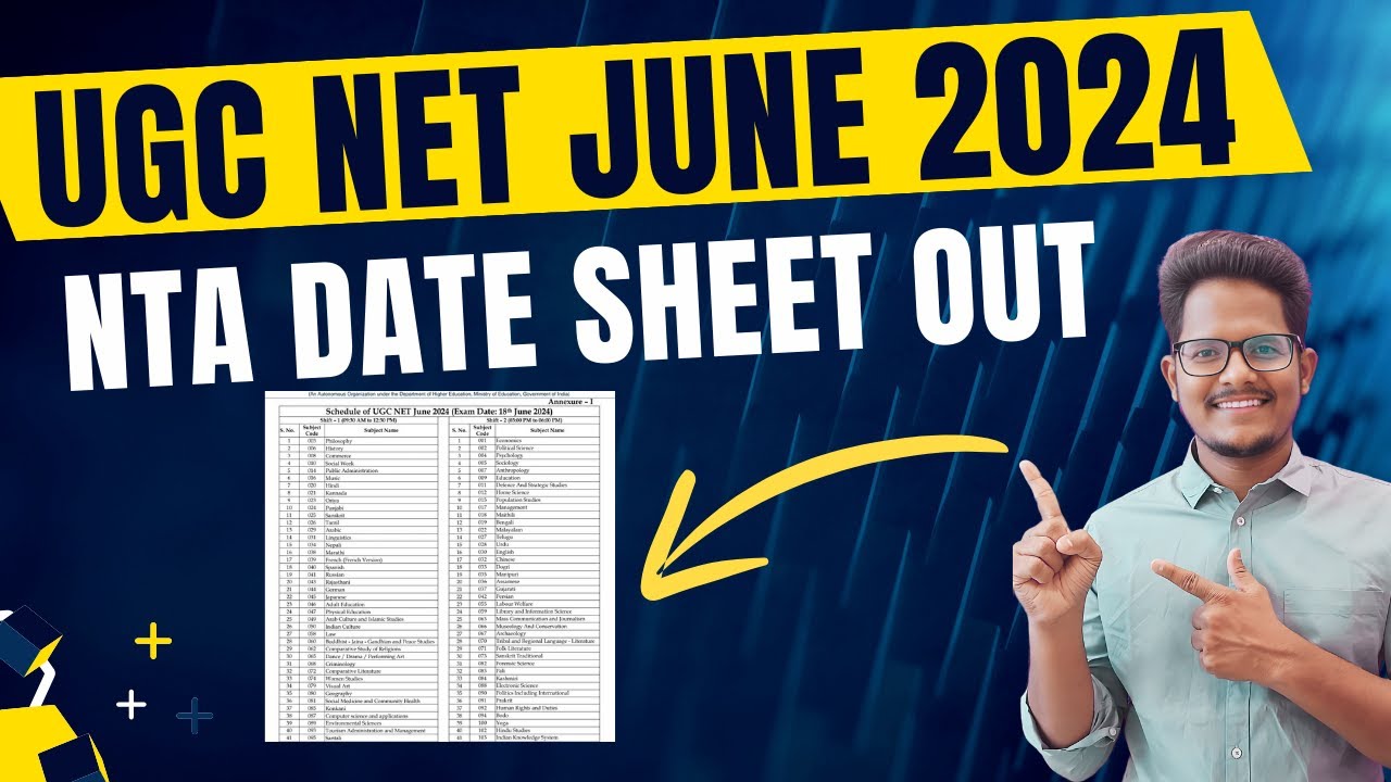 UGC NET June 2024 Subject wise Exam datasheet Released NTA #ugcnet ...