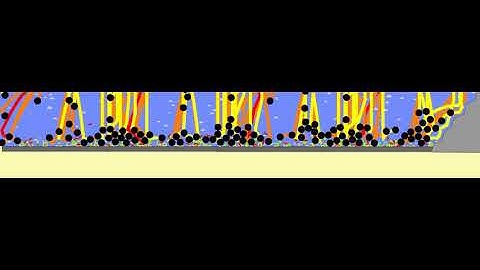 meteor shower in algodoo - disaster warning